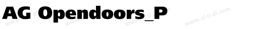 AG Opendoors_P字体转换